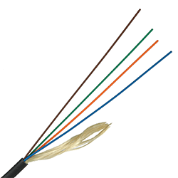 Оптические кабели FTTH | Универсальный с одножильным тросом, FRP, в оболочке нг(А)-HF